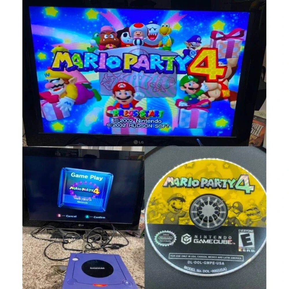 Mario Party 4 Disc Only - Tested (GameCube, 2002) Authentic MP4